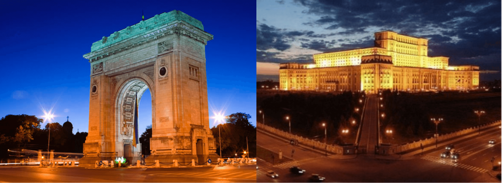 Bucharest architectural mix